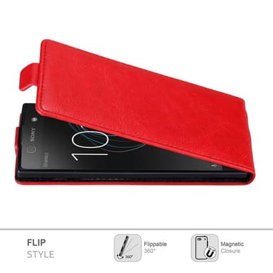 Sony Xperia XA1 Suojakuori Lompakkokotelo (Punainen)