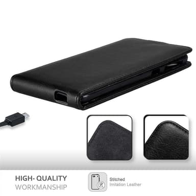 HTC Desire 820 Suojakuori Lompakkokotelo (Musta)
