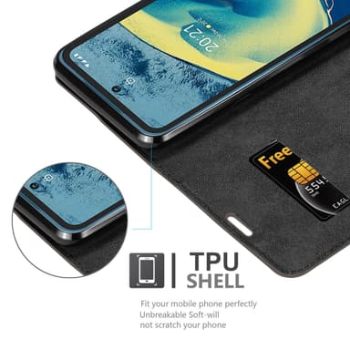 Nokia XR20 Suojakuori Lompakkokotelo (Ruskea)
