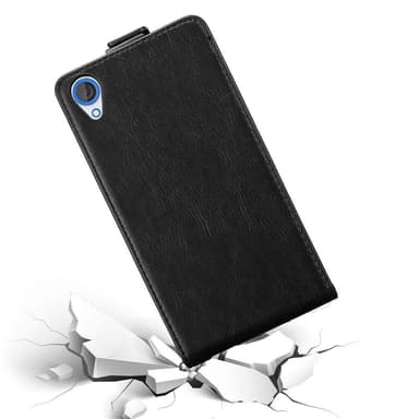 HTC Desire 820 Suojakuori Lompakkokotelo (Musta)