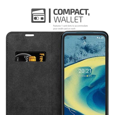 Nokia XR20 Suojakuori Lompakkokotelo (Ruskea)