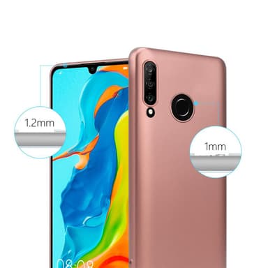 Huawei P30 LITE Suojakuori Kotelo (Vaaleanpunainen)