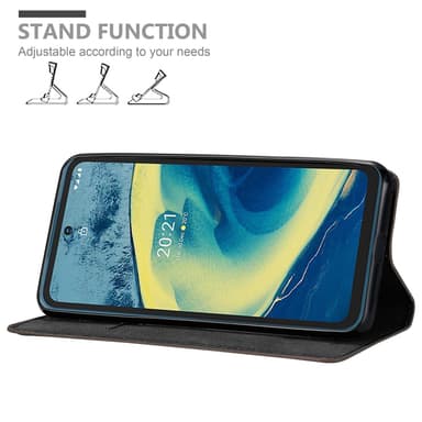 Nokia XR20 Suojakuori Lompakkokotelo (Ruskea)