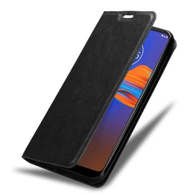 Motorola MOTO E6 PLUS Suojakuori Lompakkokotelo (Musta)