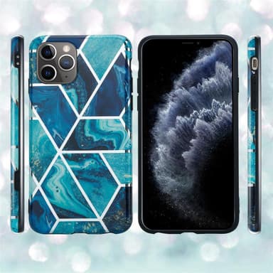 iPhone 11 PRO Suojakuori Lompakkokotelo (Sininen)
