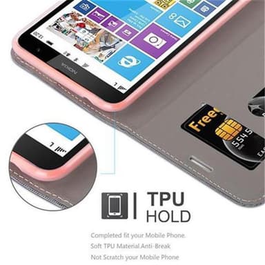 Nokia Lumia 1320 Suojakuori Lompakkokotelo (harmaa)