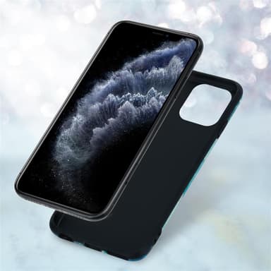 iPhone 11 PRO Suojakuori Lompakkokotelo (Sininen)