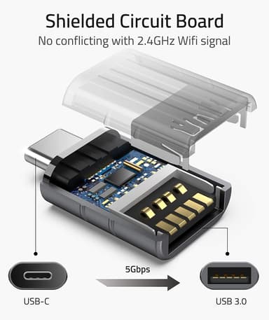 USB-sovitin USB-C-sovittimen muunnin