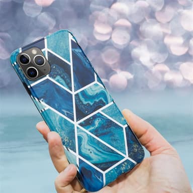 iPhone 11 PRO Suojakuori Lompakkokotelo (Sininen)