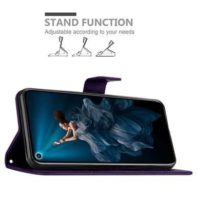 Honor 20 PRO Suojakuori Lompakkokotelo (Violetti)