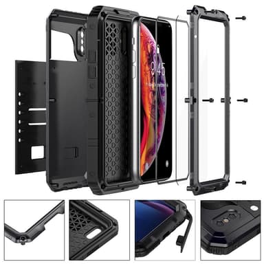 iPhone X / XS Suojakuori Kuoret (Musta)