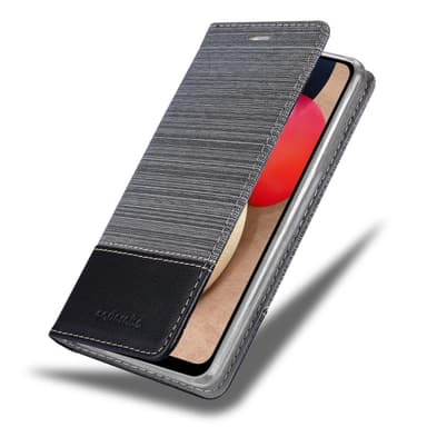 Samsung Galaxy A02s Suojakuori Lompakkokotelo (harmaa)