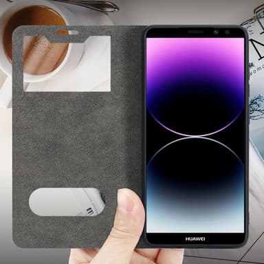 Lompakkokotelo Huawei MATE 10 LITE Case (Musta)