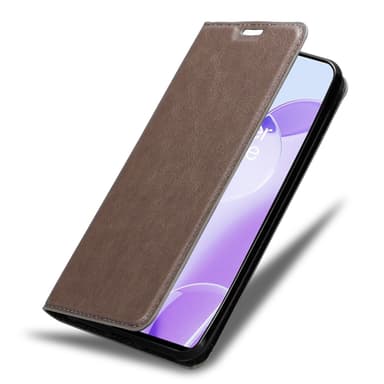 OnePlus 9RT 5G Suojakuori Lompakkokotelo (Ruskea)