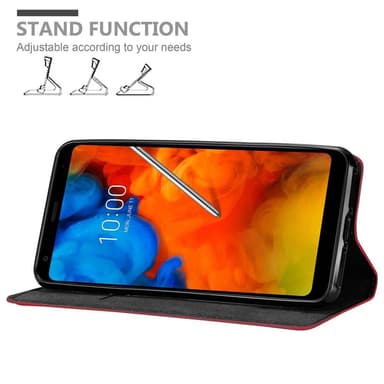 LG Q STYLUS Suojakuori Lompakkokotelo (Punainen)