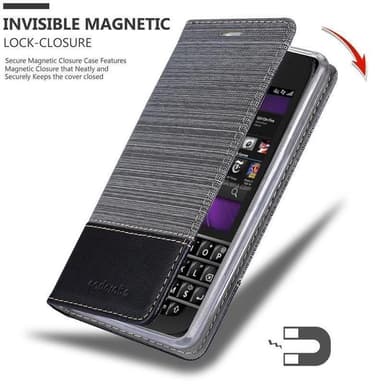 Blackberry Q10 Suojakuori Lompakkokotelo (harmaa)