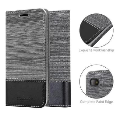 Blackberry Q10 Suojakuori Lompakkokotelo (harmaa)