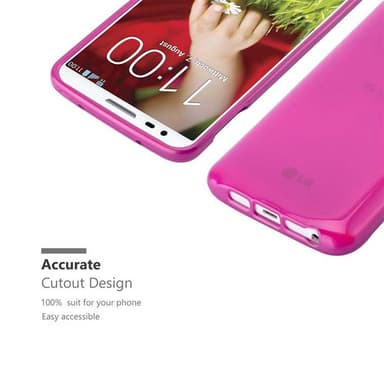 LG G2 MINI Suojakuori Kotelo (Vaaleanpunainen)