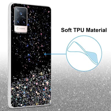 Vivo V21 4G / 5G Suojakuori Kotelo (Musta)