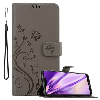 Honor 8C Suojakuori Lompakkokotelo (harmaa)