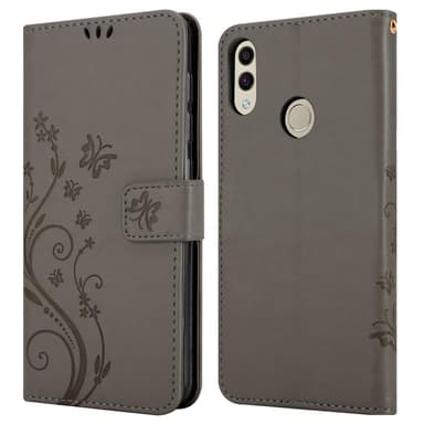 Honor 8C Suojakuori Lompakkokotelo (harmaa)