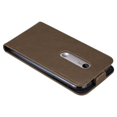 Motorola MOTO G3 Suojakuori Lompakkokotelo (Ruskea)