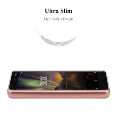 Nokia 6.1 Suojakuori Kotelo (Vaaleanpunainen)