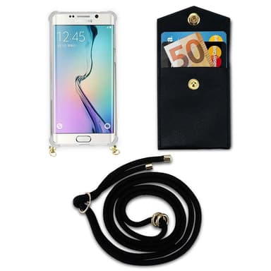 Samsung Galaxy S6 Suojakuori Kotelo Ketju (Musta)