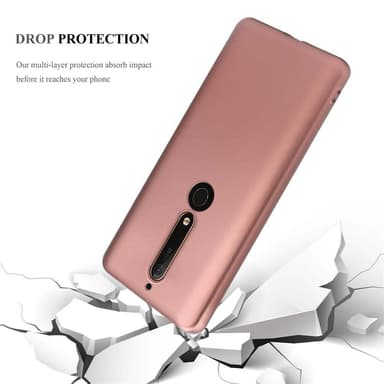 Nokia 6.1 Suojakuori Kotelo (Vaaleanpunainen)