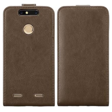 ZTE Blade V8 MINI Suojakuori Lompakkokotelo (Ruskea)