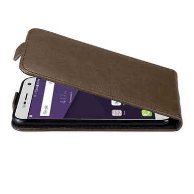 ZTE Blade V8 MINI Suojakuori Lompakkokotelo (Ruskea)