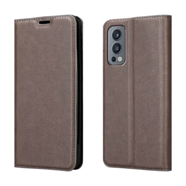 OnePlus Nord 2 5G Suojakuori Lompakkokotelo (Ruskea)