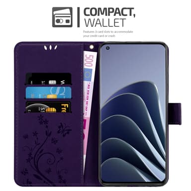 OnePlus 10 PRO 5G Suojakuori Lompakkokotelo (Violetti)