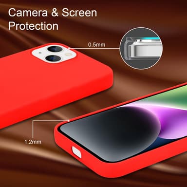 iPhone 14 Suojakuori Kotelo Case (Punainen)