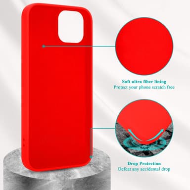iPhone 14 Suojakuori Kotelo Case (Punainen)