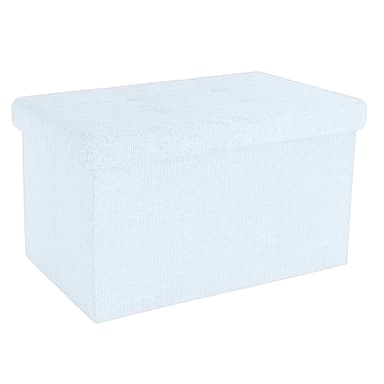 Taitettava Jakkara 49x30x30 cm Jalkatuki (valkoinen)