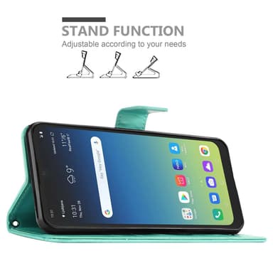 Google PIXEL 6A Suojakuori Lompakkokotelo (Sininen)