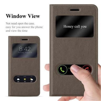 Lompakkokotelo Nokia 6 2017 Case (Ruskea)