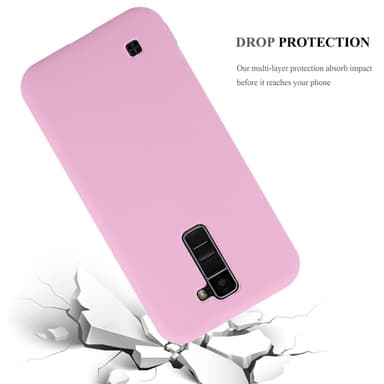 Suojakuori LG K10 2016 Kotelo (Vaaleanpunainen)