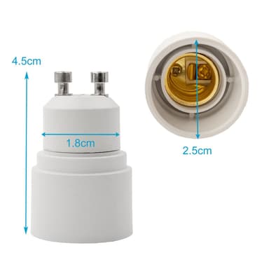Lamppuadapteri 4x-sarjan alustamiseen (E27 - G9)