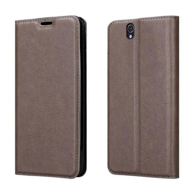 Sony Xperia Z Suojakuori Lompakkokotelo (Ruskea)