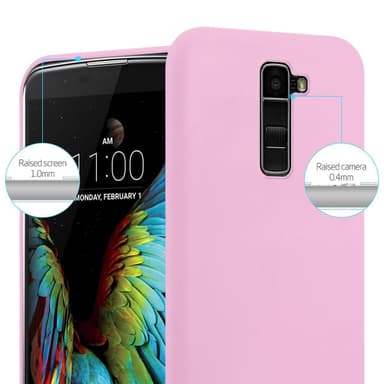 Suojakuori LG K10 2016 Kotelo (Vaaleanpunainen)