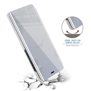 Suojakuori Samsung Galaxy A8s Lompakkokotelo (Hopea)