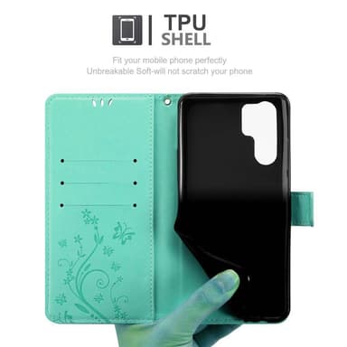 Huawei P30 PRO Suojakuori Lompakkokotelo (Turkoosi)