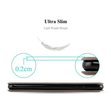 Lompakkokotelo Samsung Galaxy NOTE 5 Case (Ruskea)