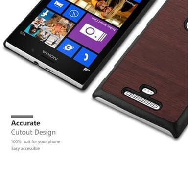 Nokia Lumia 925 Suojakuori Kotelo (Ruskea)