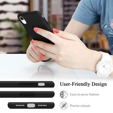 iPhone XR Suojakuori Kotelo Case (Musta)