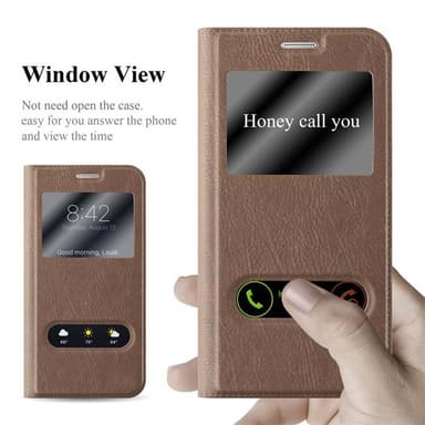 Lompakkokotelo Samsung Galaxy NOTE 5 Case (Ruskea)