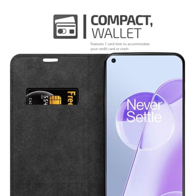 OnePlus 9RT 5G Suojakuori Lompakkokotelo (Turkoosi)