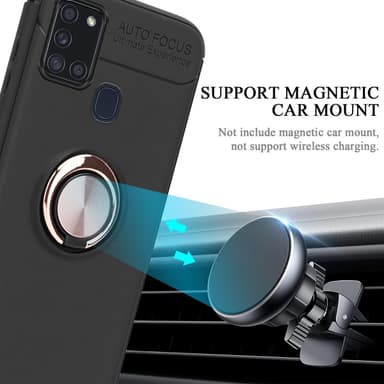 Samsung Galaxy A21s Suojakuori Kotelo (Musta)